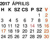 2017 - április