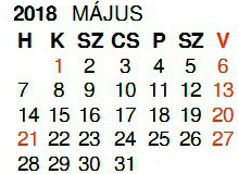 2018 - május