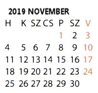 2019 - november